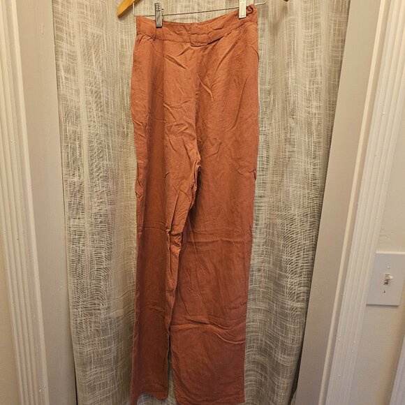 Calvin Klein 80s high waisted pleated wide leg silk pant - Picture 3 of 7